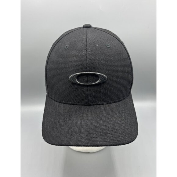 Oakley Black Baseball Cap Large Fitted L/XL Adult‎ - Picture 2 of 9